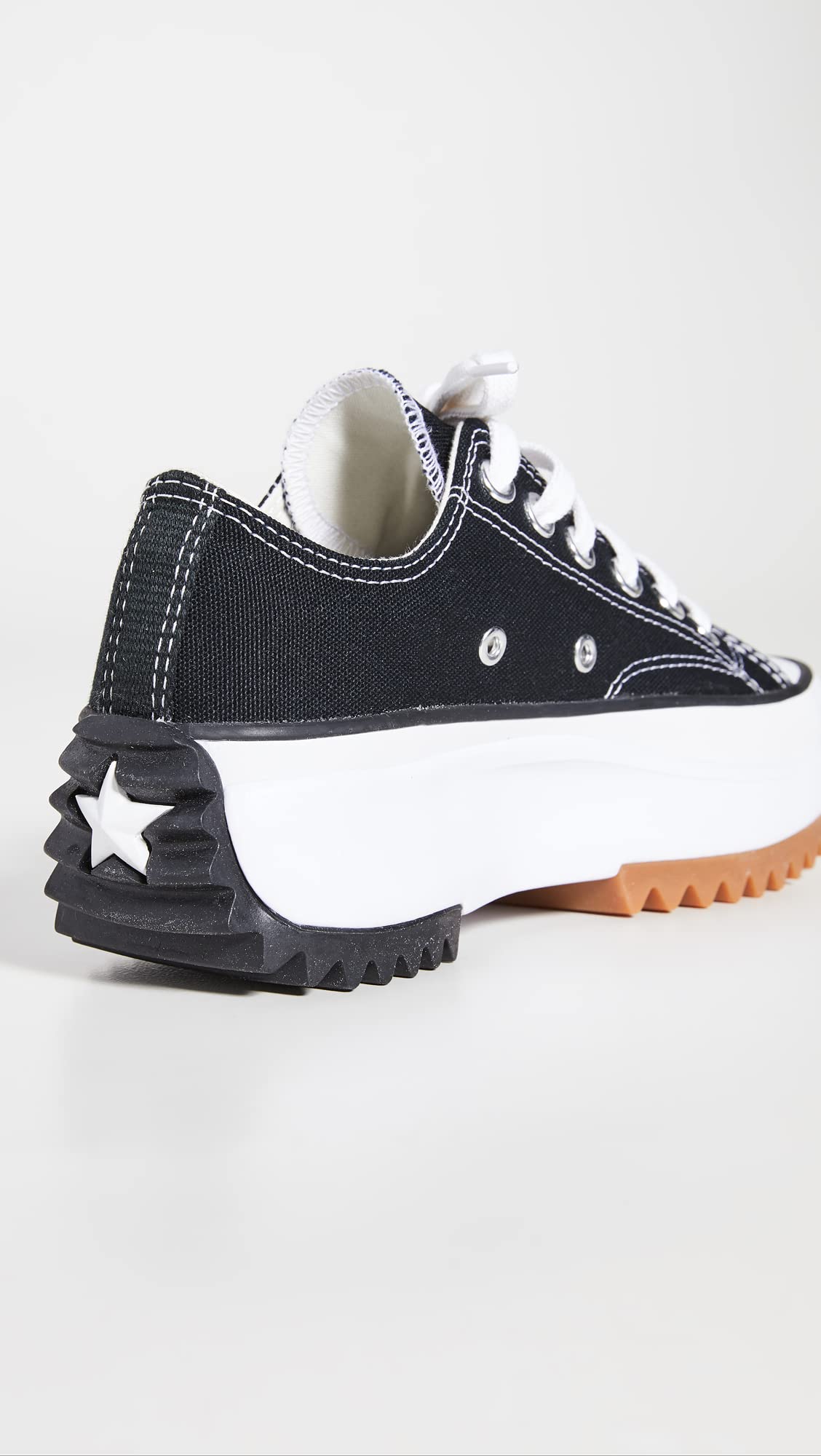 Converse Run Star Hike Hi Sneakers, Black/White/Gum, 11 US Women